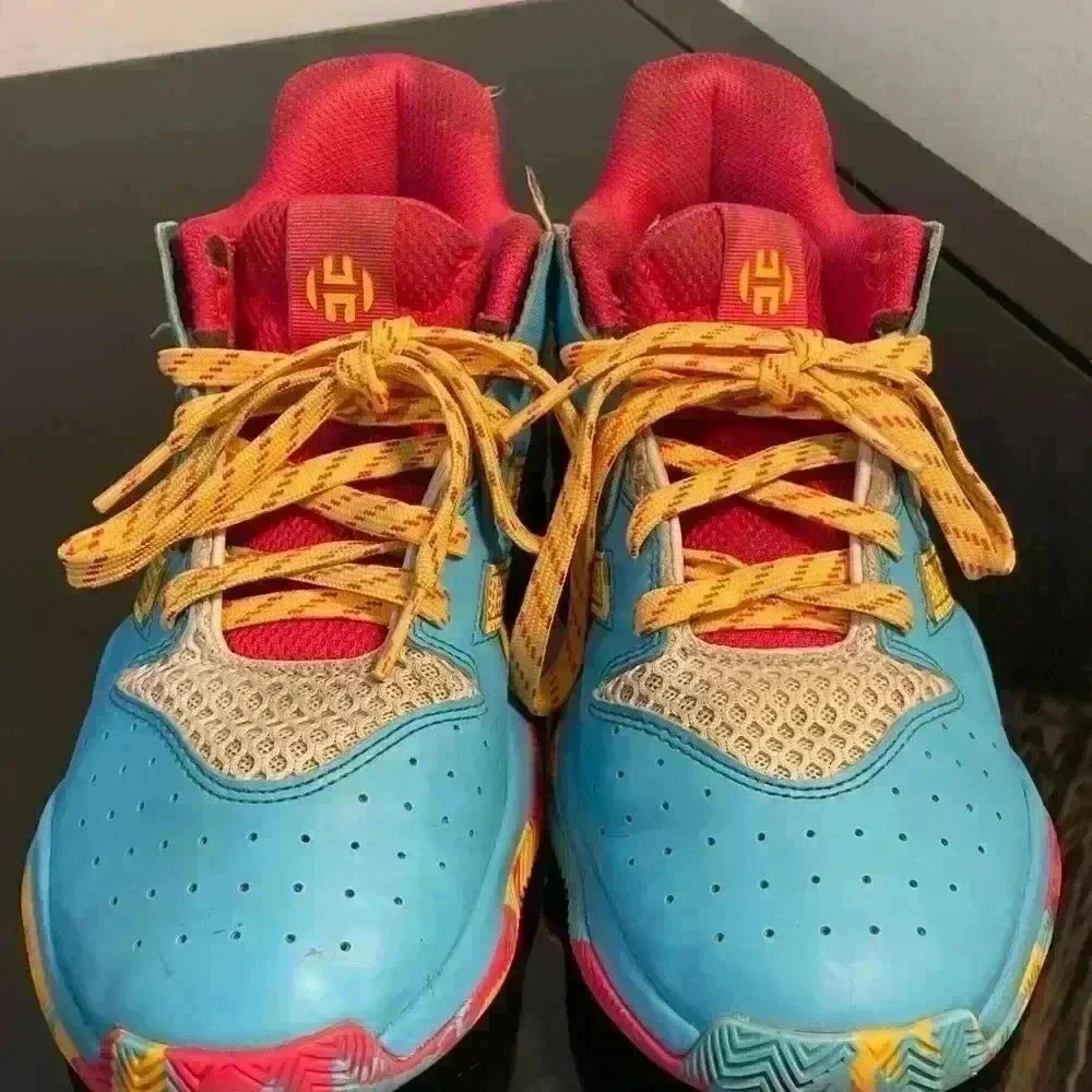 Adidas Harden Stepback J Shoes FY2983 Men Size 6 Cyan Solar Gold